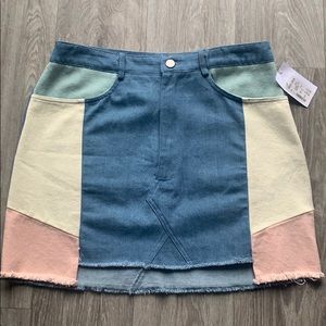 Wild Honey Denim Skirt - Size L